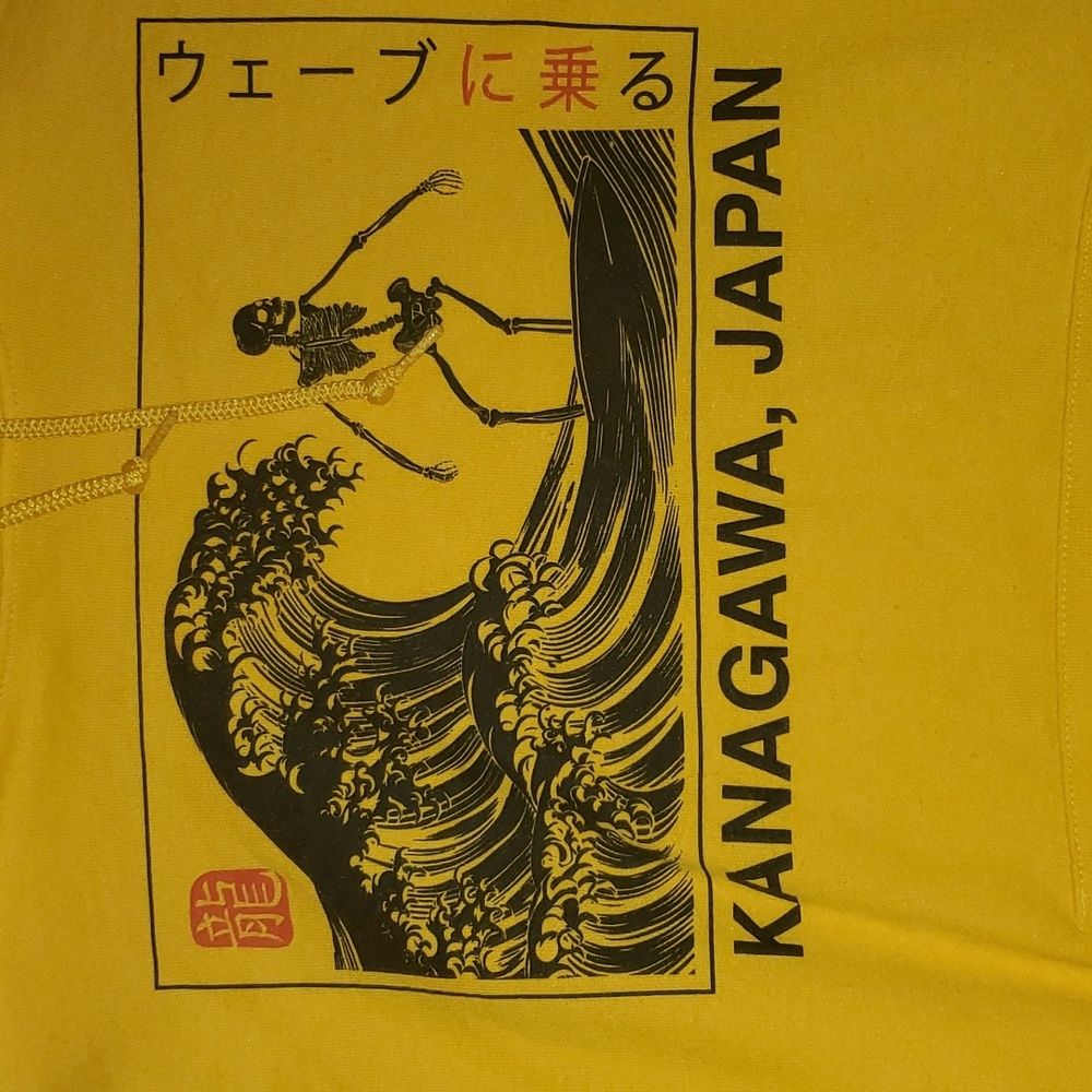 Artist Union Kanagawa Japan mens graphic hoodie - Picture 4 of 8